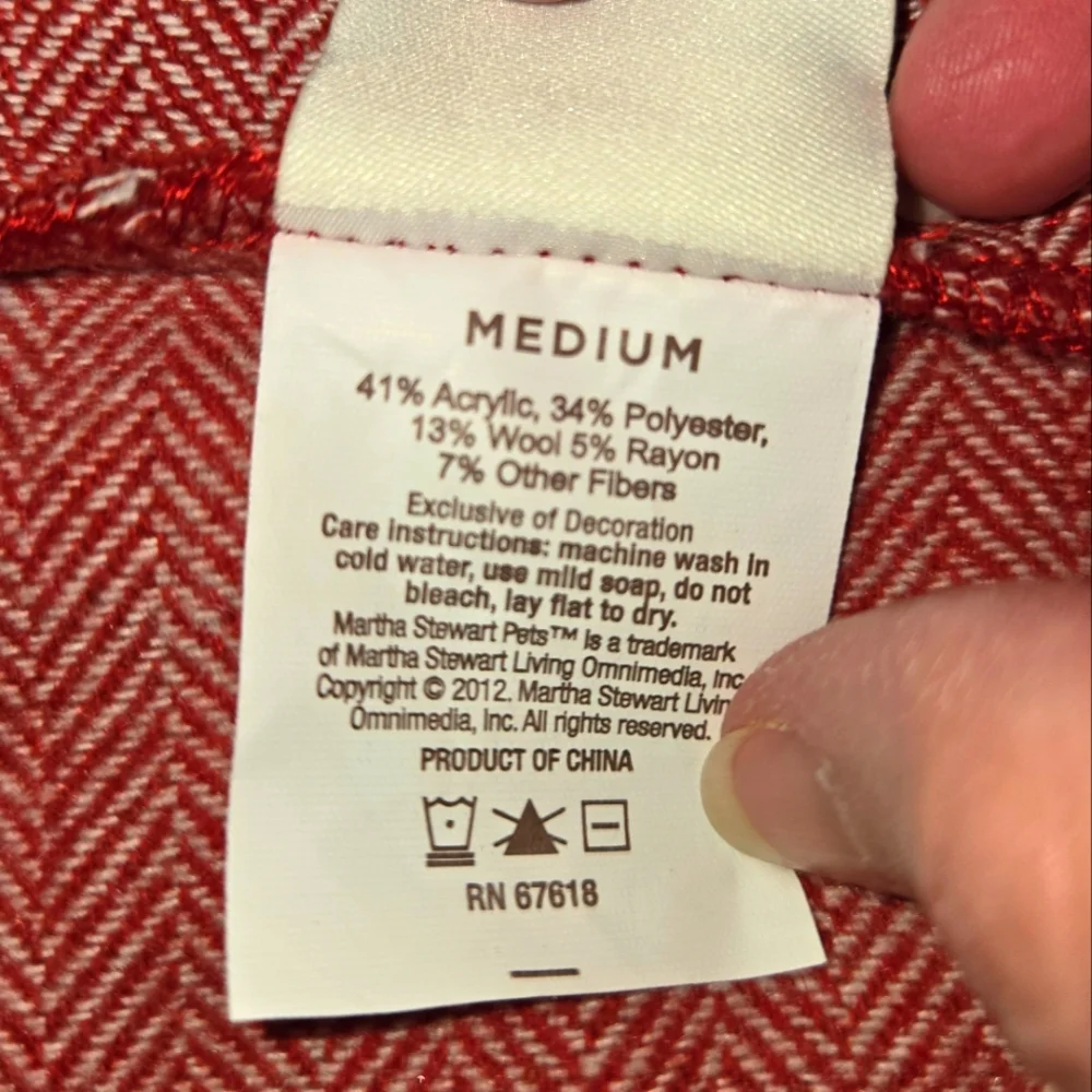 Martha Stewart Pets sz Medium Herringbone Blazer